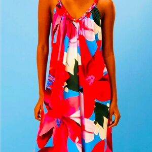 Farm Rio Vibrant Floral Dress - Size XL - 🆕